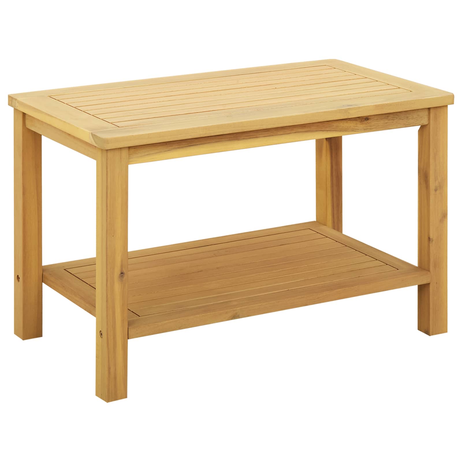 Table D'Appoint Huile Naturelle 70 X 40 X 45 Cm Vidaxl