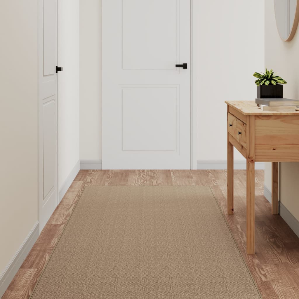 Vidaxl - Tapis De Couloir Aspect Sisal Sable 80x300 Cm