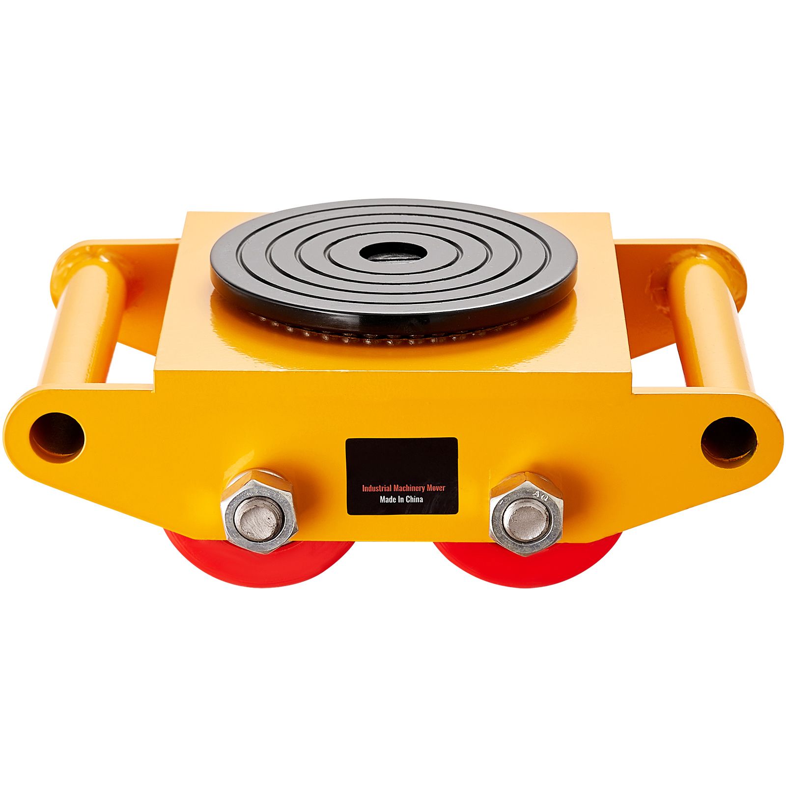 Chariot de déplacement de machines en acier carbone, capacité 8 t, roues PU 360°, lot de 4