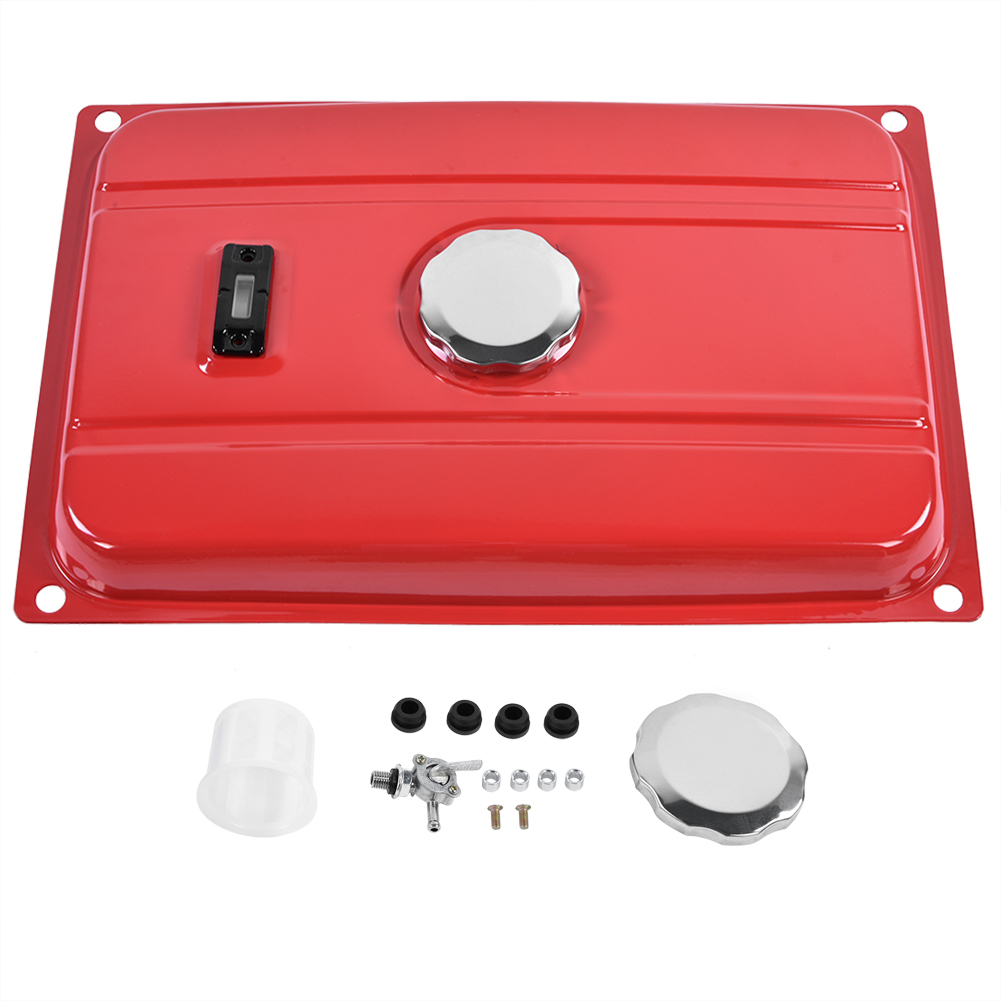 Réservoir d'essence universel 5 gallons pour générateur, avec bouchon, jauge, filtre et robinet