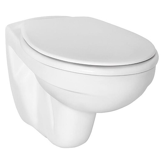 Ideal Standard Weiss Eurovit Wandtiefspül-Wc, Glasierter Spülrand, Weiß, V390601 - Image 5