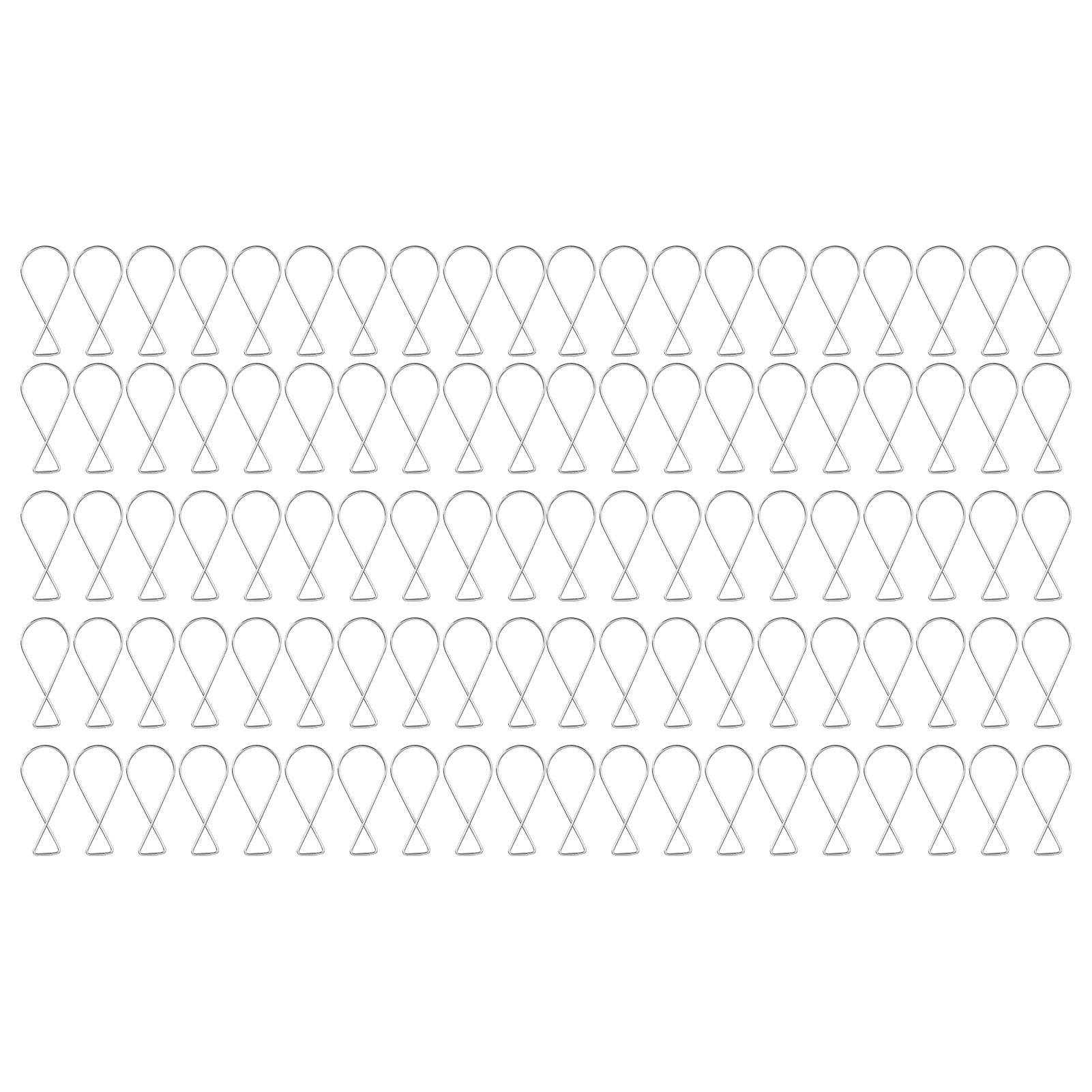 Crochets à ressort automatique en acier galvanisé pour grille de plafond, 6 x 2,6 cm, lot de 100