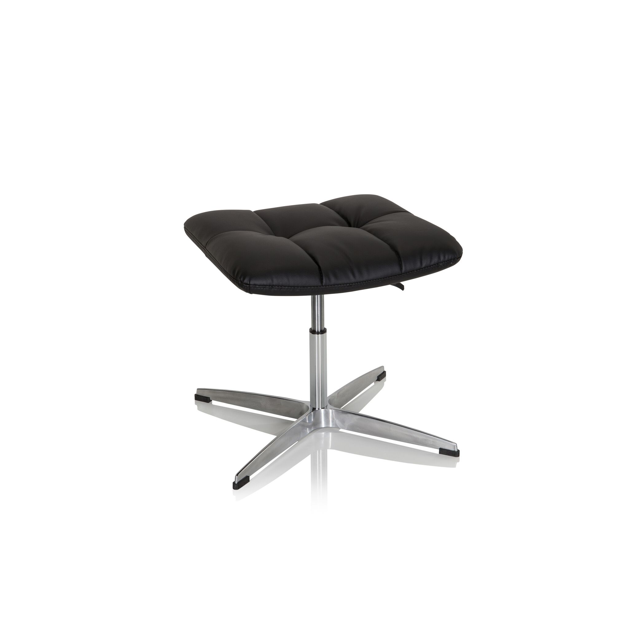 Hocker / Drehstuhl Saranto Kunstleder Schwarz Hjh Office