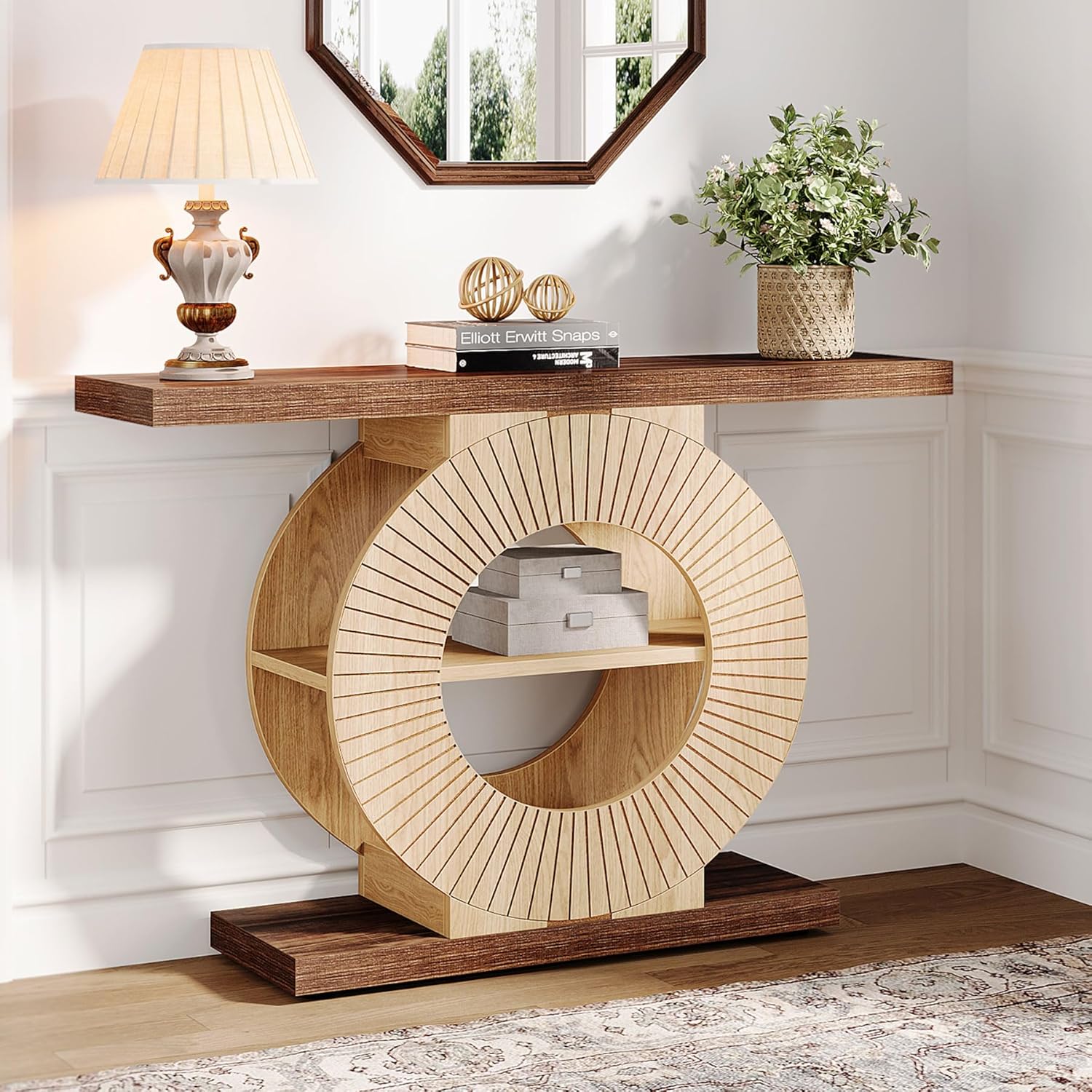 Tribesigns – Table Console En Bois 100 Cm – Petite Table D'Entrée Avec