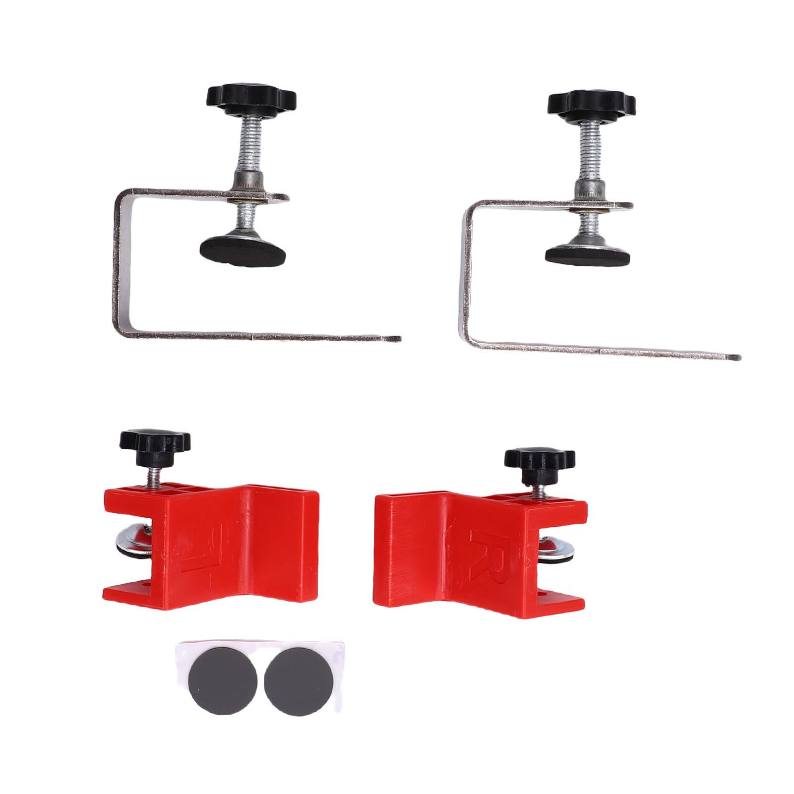 Pince de fixation pour installation de tiroir réglable, acier inoxydable, paire