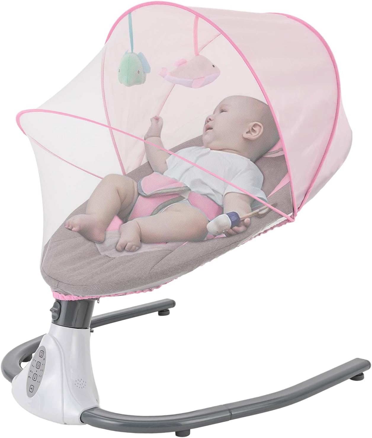 Transat Bébé Électrique Avec 4 Amplitudes De Vibrations Balançoire Bébé