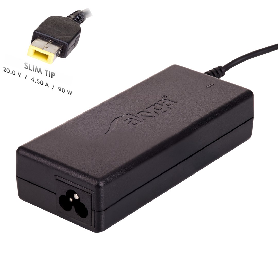 Akyga Gelb Lenovo Ak-Nd-29 Slim Tip Laptop-Netzteil 90W 20V 4,5A Quadratisch 1,2 M