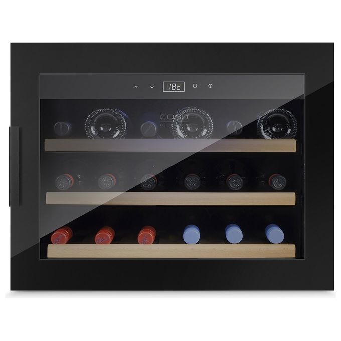 CASO Wine Safe 18 EB Cave à vin encastrable noir droite
