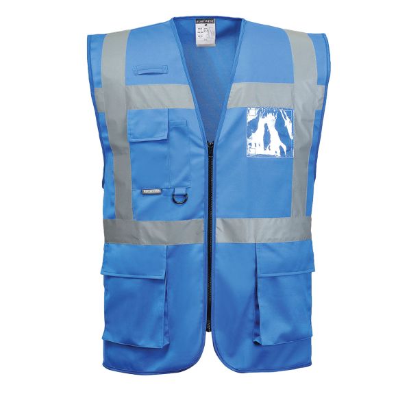 Portwest Blau Funktionsweste Iona Executive, Royal, M. Reflexstreifen, Gr. M - Bild 3