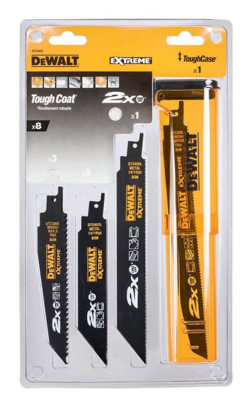 1520590 8-Teiliges Sägeblatt-Set Für Säbelsäge - Dewalt - Dt2443l-Qz - Bild 4