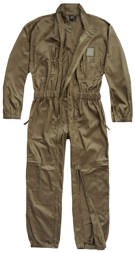 Brandit Herren Grün Jumpsuit "Brandit Einsatzkombi", Gr. L, Us-Größen, Braun (Olive), 80% Polyester, 20% Baumwolle, Unifarben, Normal, Overalls - Image 4