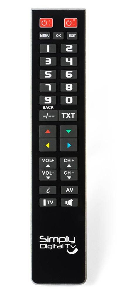 Superior Schwarz - Programmierbare Universal-Fernbedienung Pc-Doppelfernbedienung Tv-Vcr