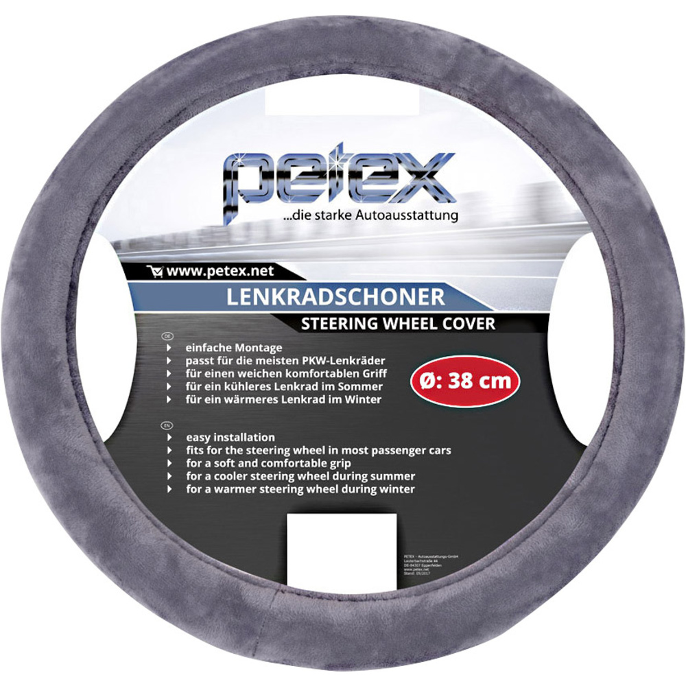 Petex Versilbert Design 1108 Lenkradbezug Silber 36 - 38 Cm