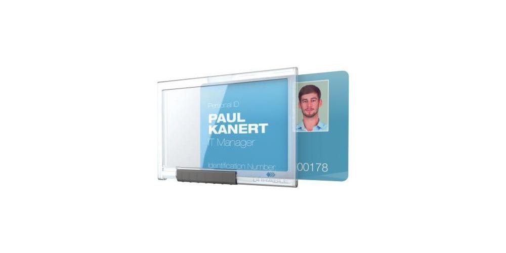 Durable Kartenhalter PUSHBOX MONO, Abzeichen, Landschaft, Transparent, Seite, 8,7 cm, 5,4 cm - Image 5