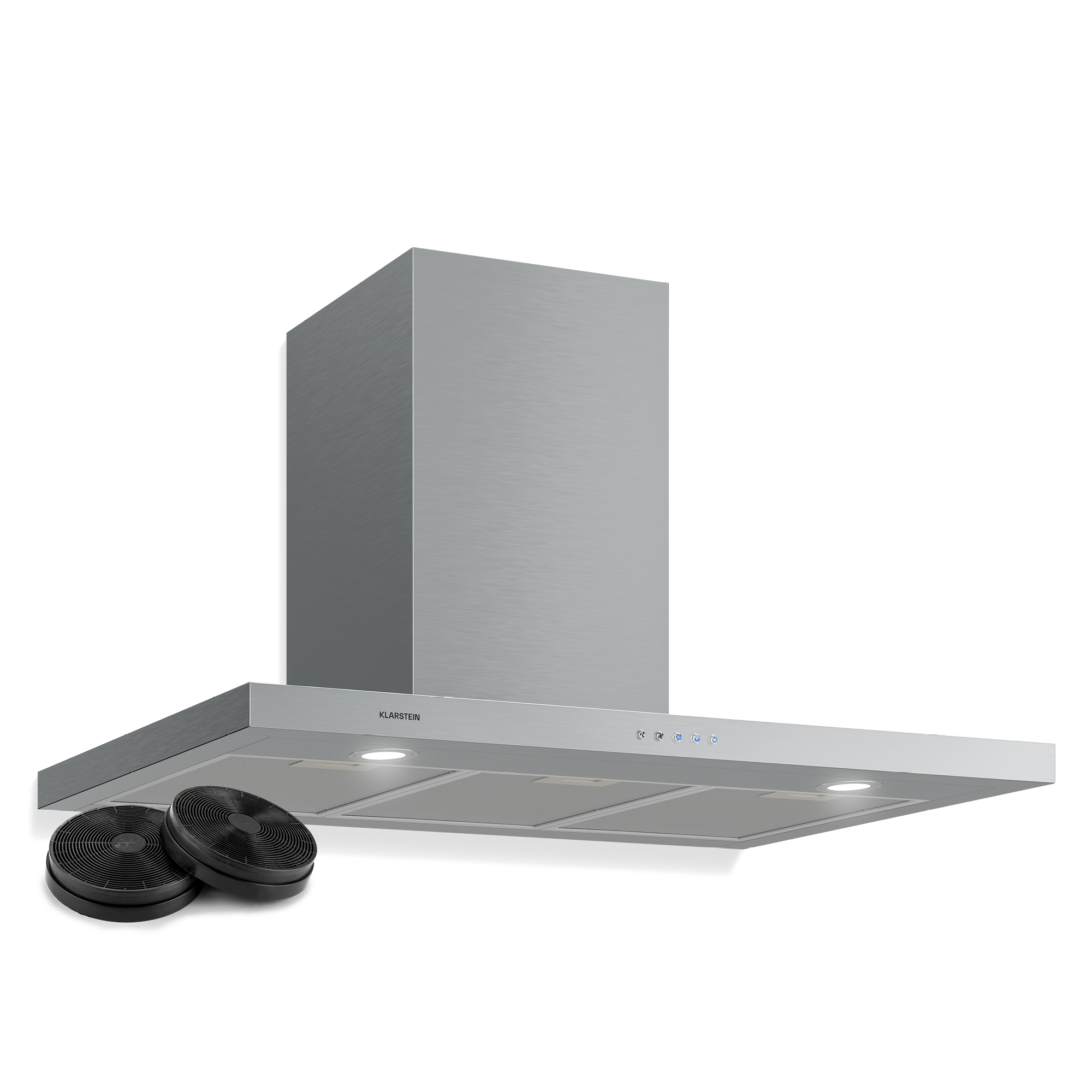 Klarstein - Limelight Dunstabzugshaube 90cm Wandhaube 600m³/h Edelstahl