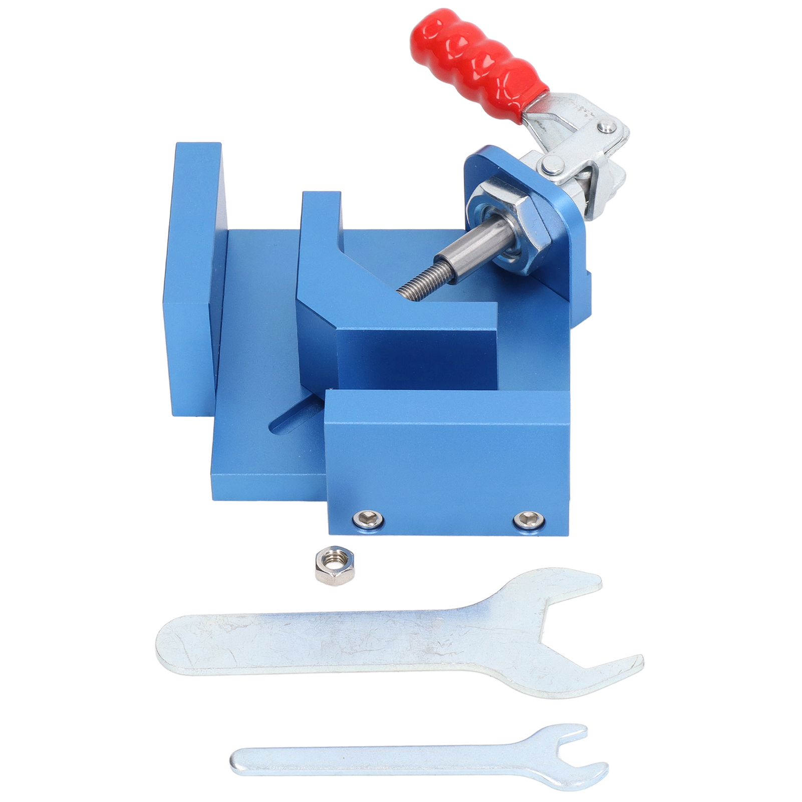 Serre-joint d'angle 90° en alliage d'aluminium usiné CNC, mâchoire pivotante, 1 serre-joint, 2 clés et 1 vis