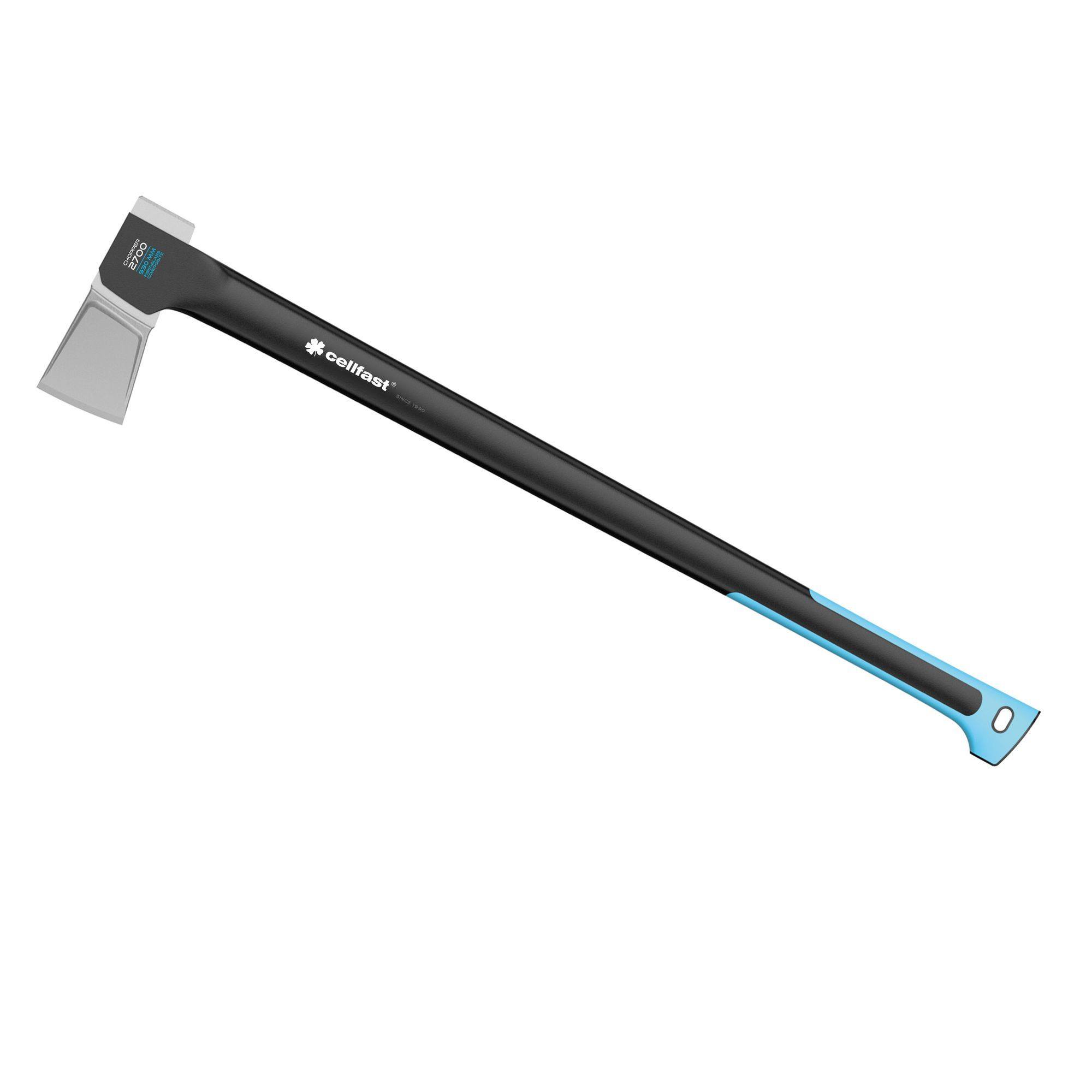 Cellfast Blau/Schwarz Axt + Beil, Plastic Splitting Ax, 2.7 Kg, 93 Cm (41-008) - Bild 3