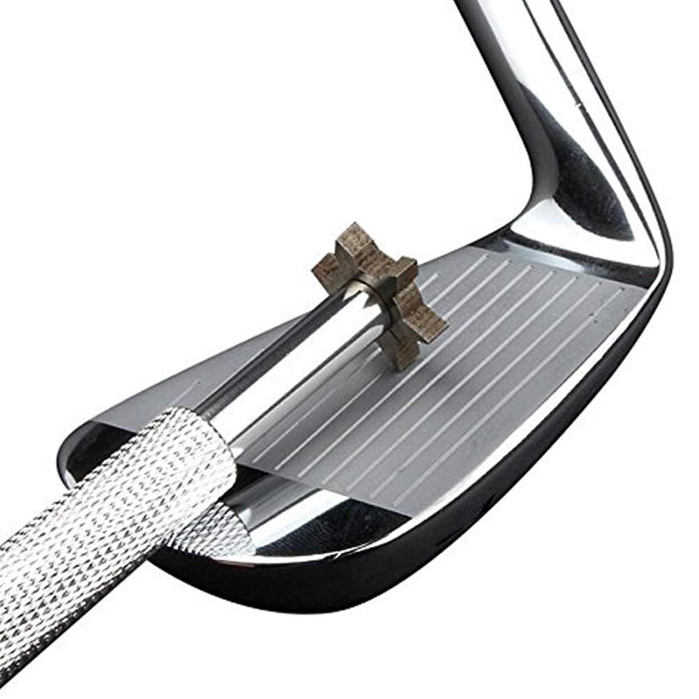 Affûteur de rainures de clubs de golf en acier inoxydable, 6 têtes U et V, 11,1 cm