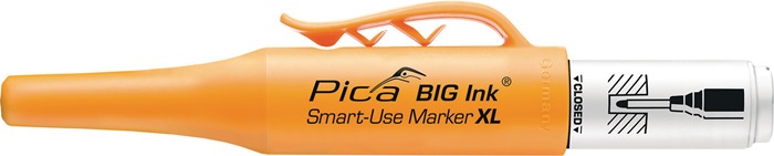 Pica BIG Ink Marker XL Permanentmarker - Spezial-Schreibspitze - wisch- & wasserfest - Weiß - Bild 4