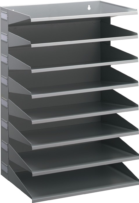 Durable Hellgrau - Sortierstation 8 Fächer - 336110