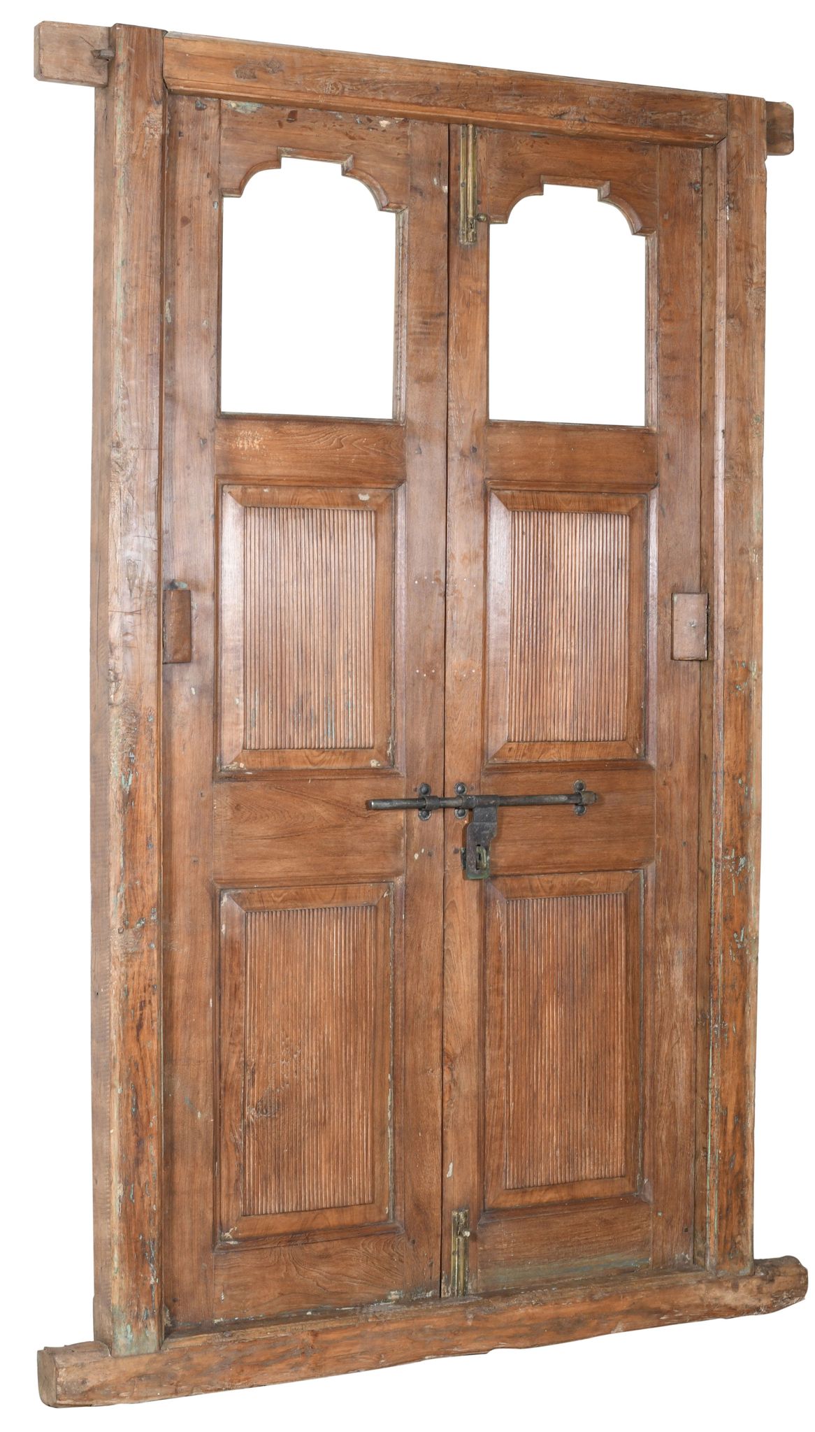 Porta Portone In Legno Massello E Ferro Da Interno O Da Esterno Vec...