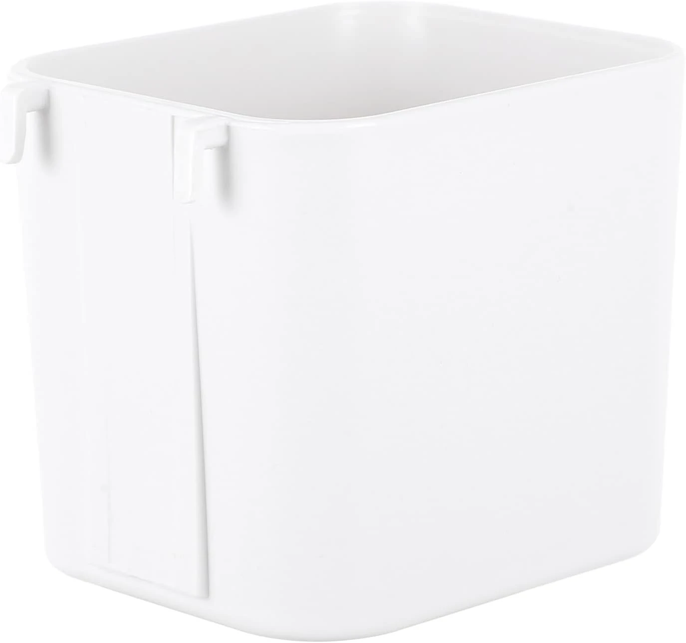 Bac de rangement pour panneau à outils perforé en plastique blanc résistant aux rayures, 9 x 8 x 7 cm