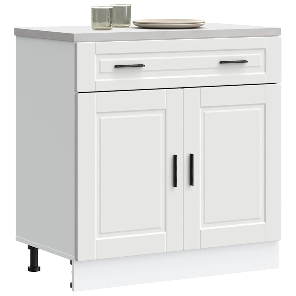 Vidaxl - Armoire De Cuisine Porto Blanc Bois D'Ingénierie