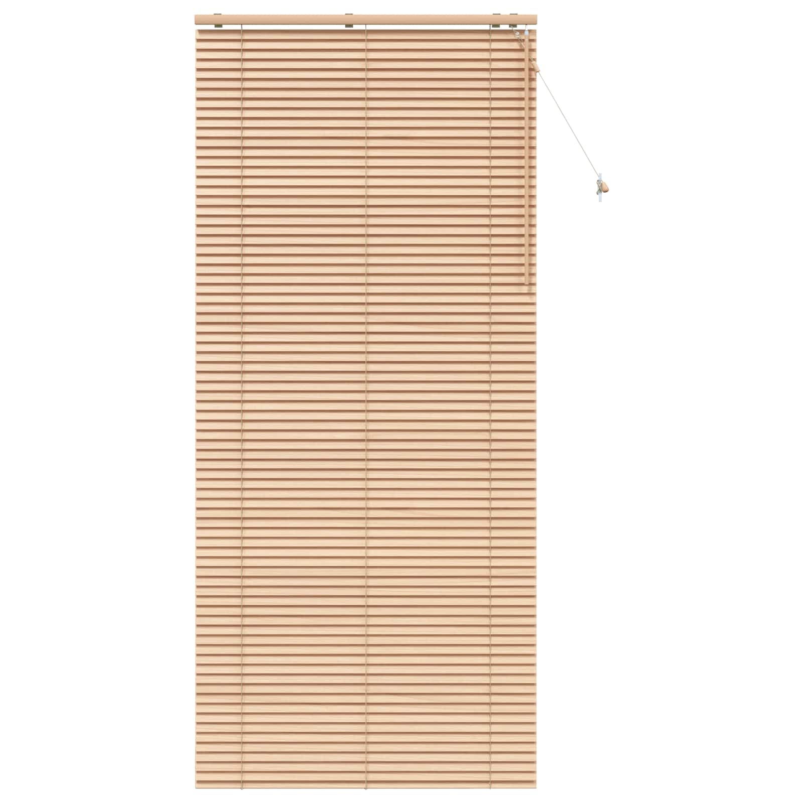 Vidaxl Braun Venetian Blind Oak Look 120 X 250 Cm 35 Mm Solid Paulownia Wood