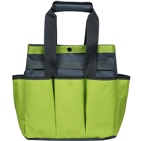 Sac à outils de jardin en tissu Oxford 600D, 30,5 × 15,2 × 30,5 cm, vert