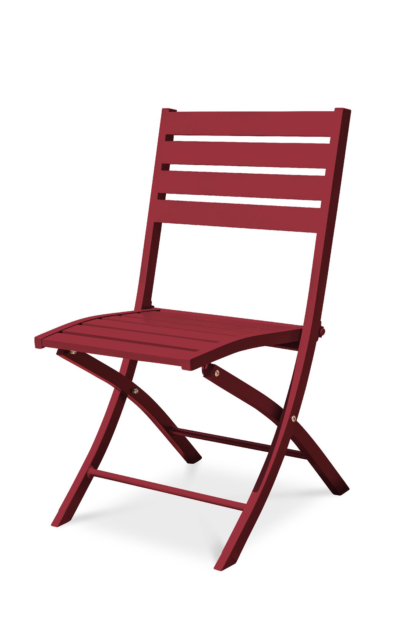 Dcb Garden - Marius - Chaise De Jardin Pliante En Aluminium Rouge