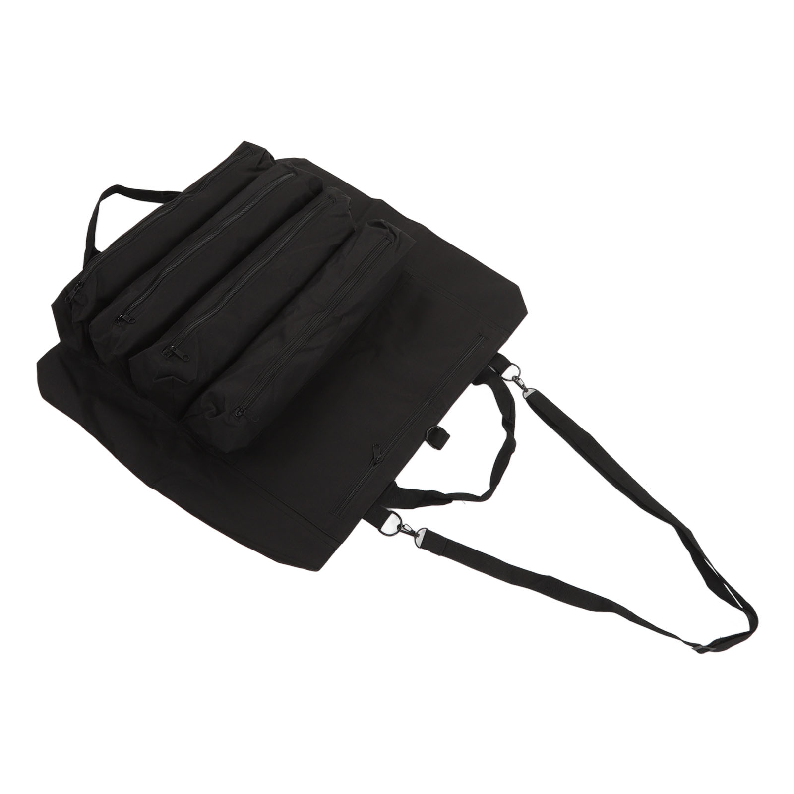Sac à outils pliable noir AUCO, pochette suspendue à compartiments multiples