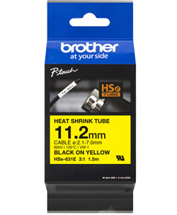 Brother Beschriftungsband Für Schrumpfschlauch Hse Hse631e Bandfarbe: Gelb Schriftfarbe: Schwarz 11.2 4977766822923 - Image 8