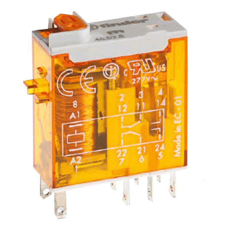 Finder Orange 46.52.8.230.0040 Steckrelais 230 V/Ac 8 A 2 Wechsler 1 St.