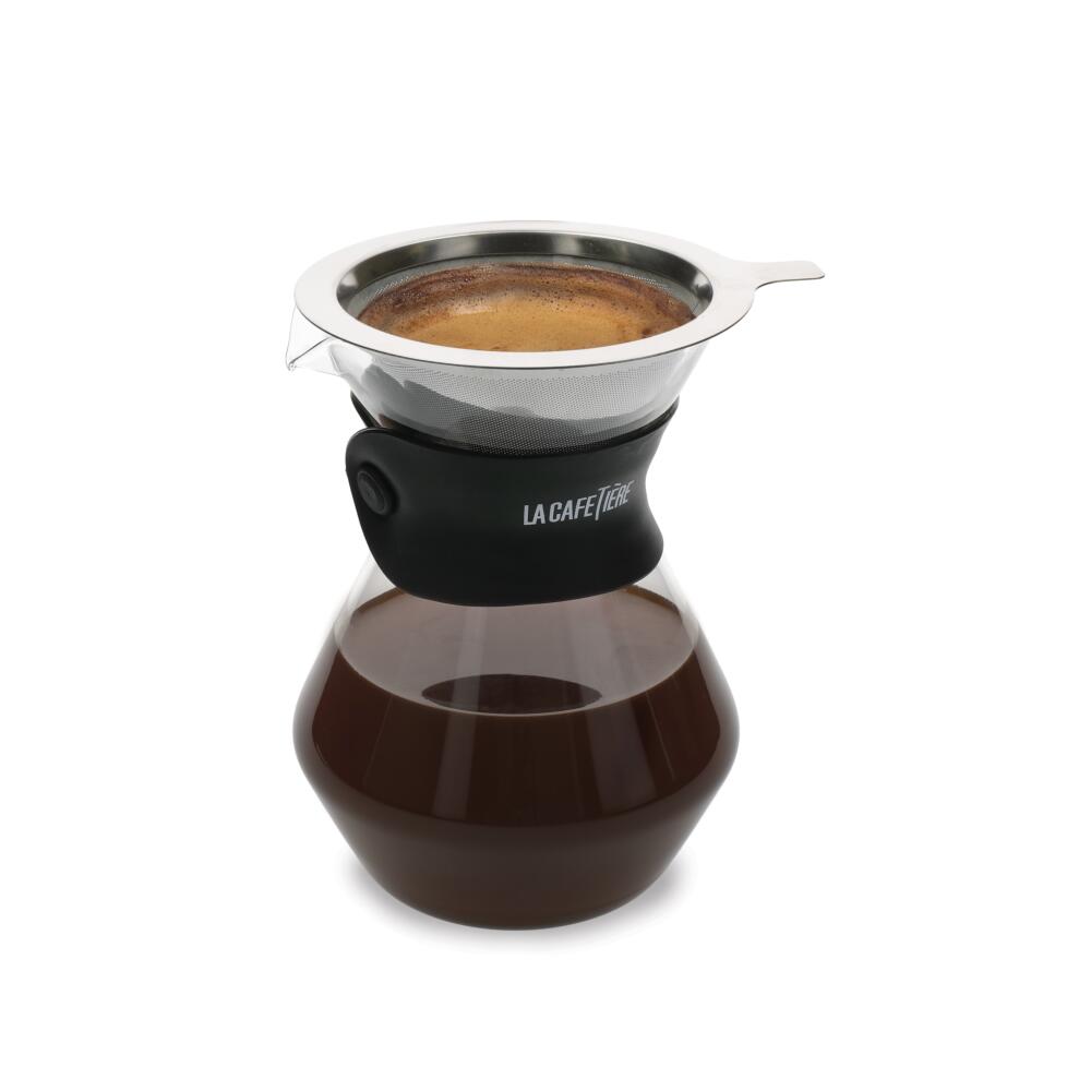 Macchina Da Caff La cafetiere Glass Coffee Dripper Filtro Riutilizz...