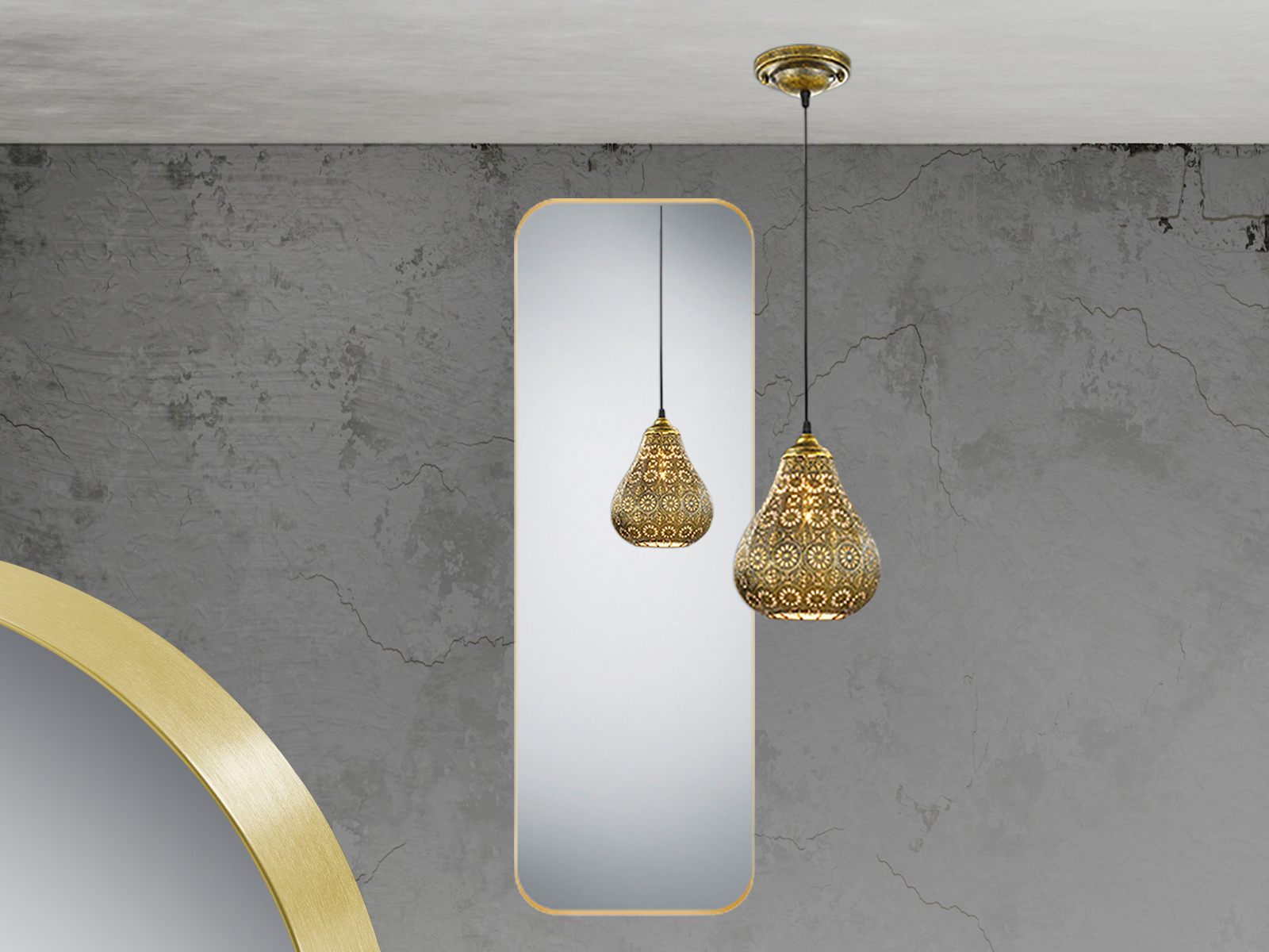 Mirrors And More  Goldfarben Dekospiegel "Britney" Wandspiegel von Baur - Image 3