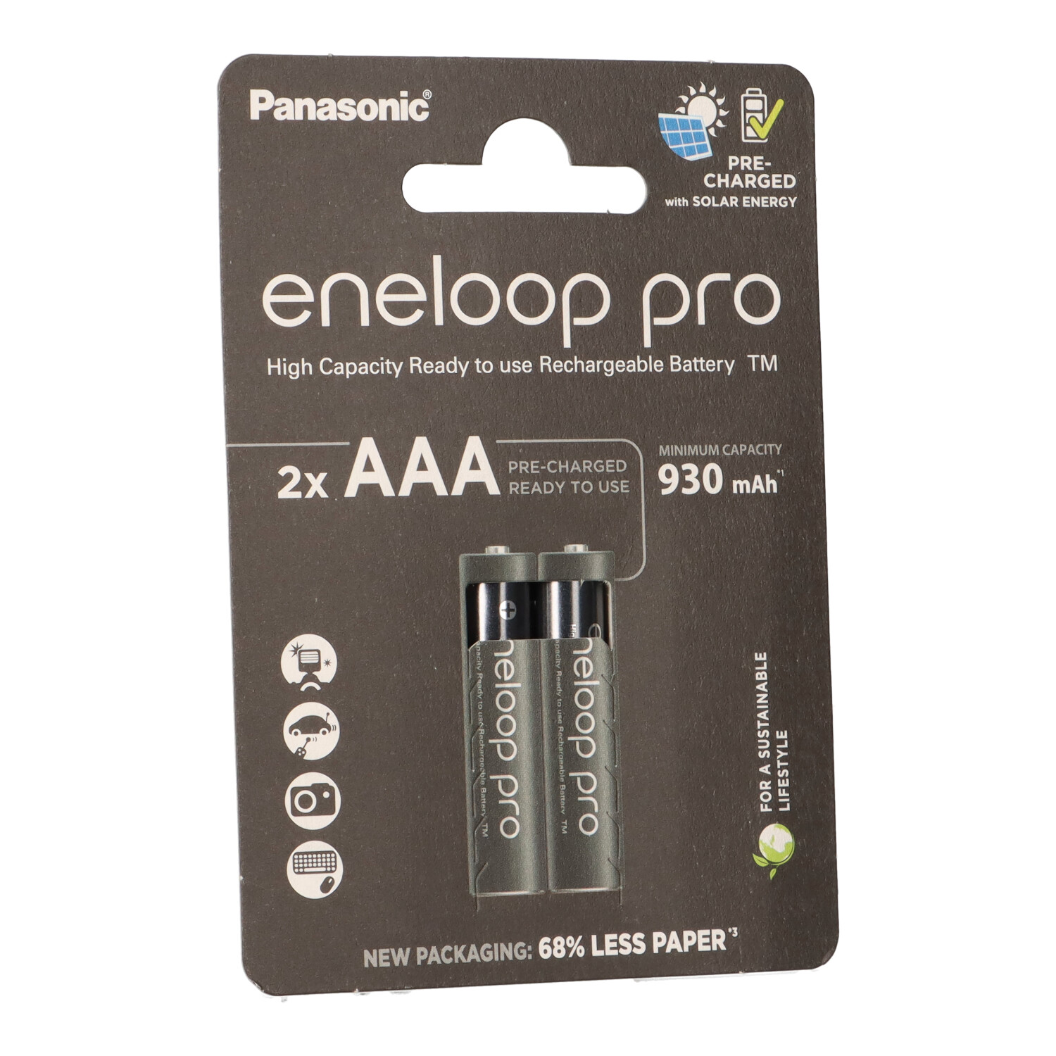 Panasonic - 2X Eneloop Pro Micro Akku Bk-4Hcde/2Be Ni-Mh 1,2V / 930Mah