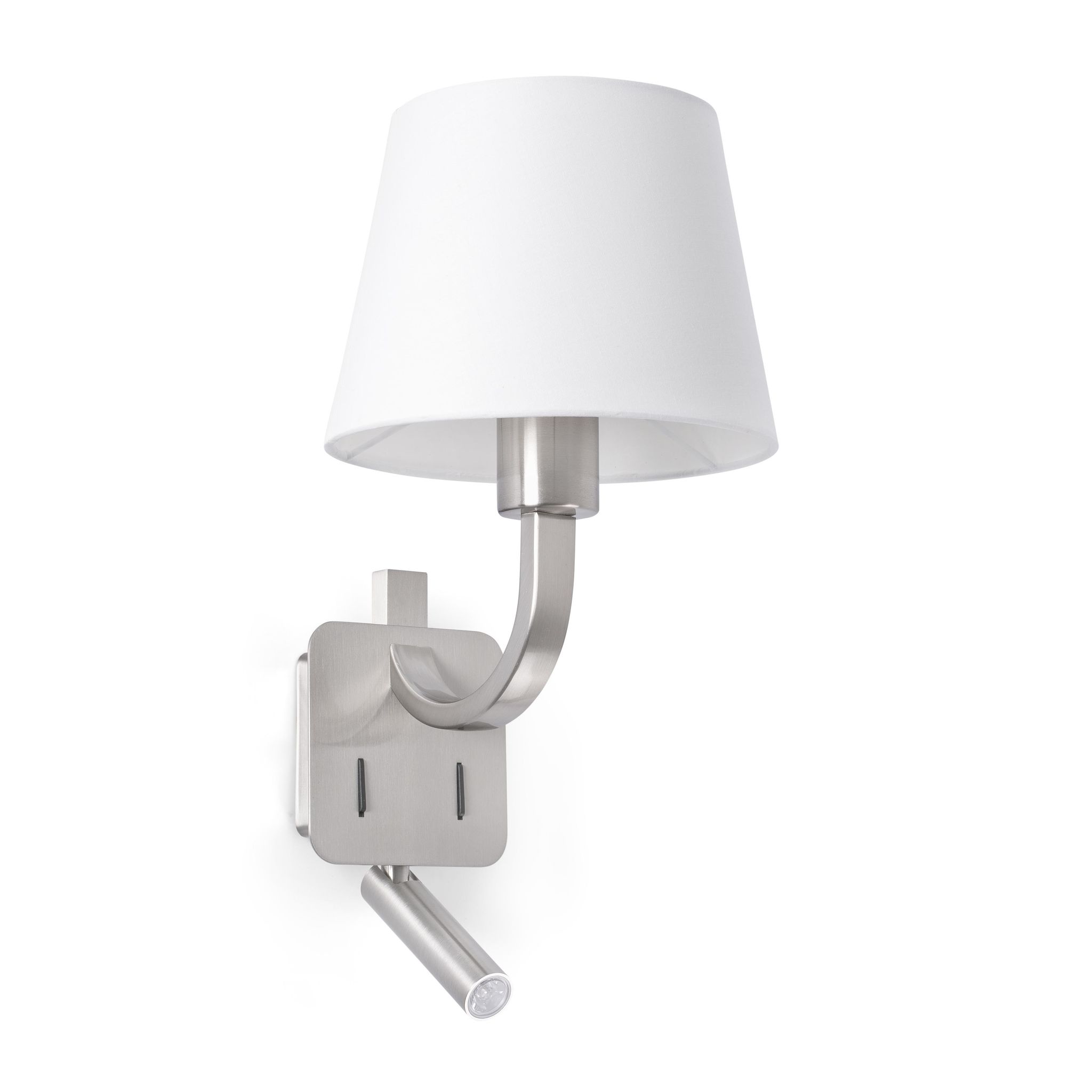 Faro Barcelona Weiß Essential, Applique Mit Indoor Led Reader