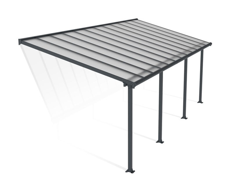 Palram - Canopia Grau Terrassendach "Olympia 3X7.3" Bxt: 739X295 Cm von Baur - Image 3