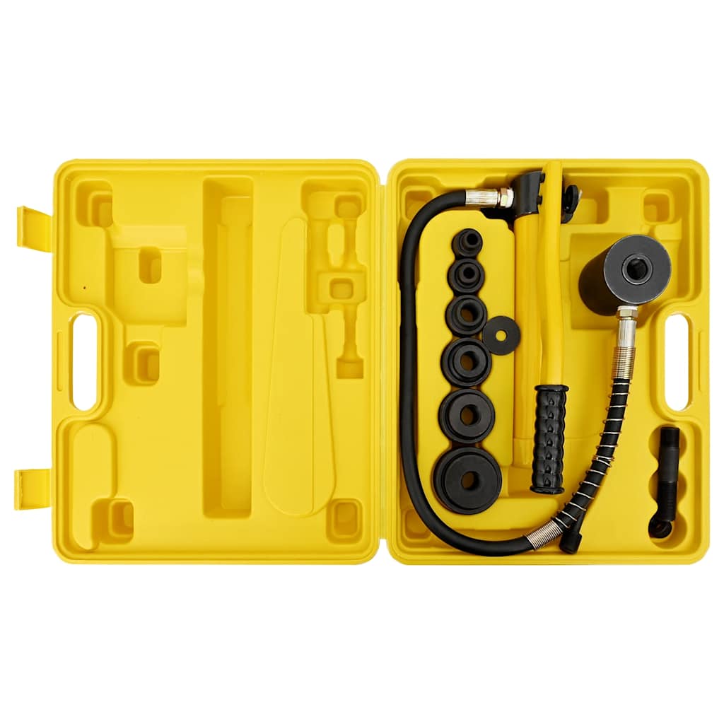 Kit de sertissage hydraulique pour tôle acier, 6 adaptateurs 22 à 60 mm, mallette