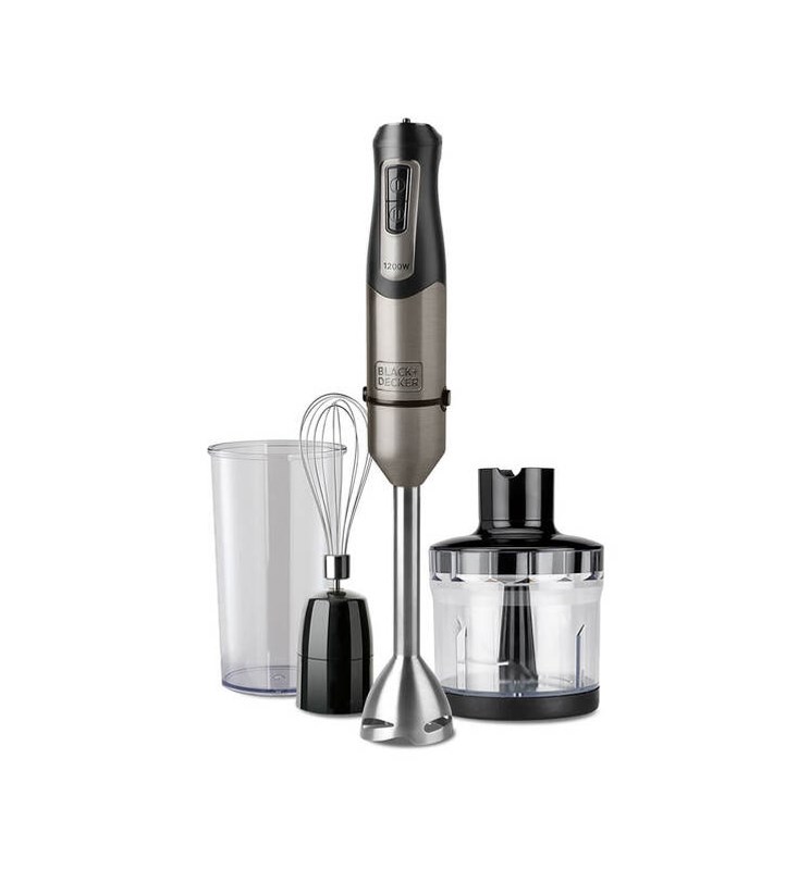 Black & Decker Silber/Schwarz Bxhba1200e, Stabmixer, - Bild 2