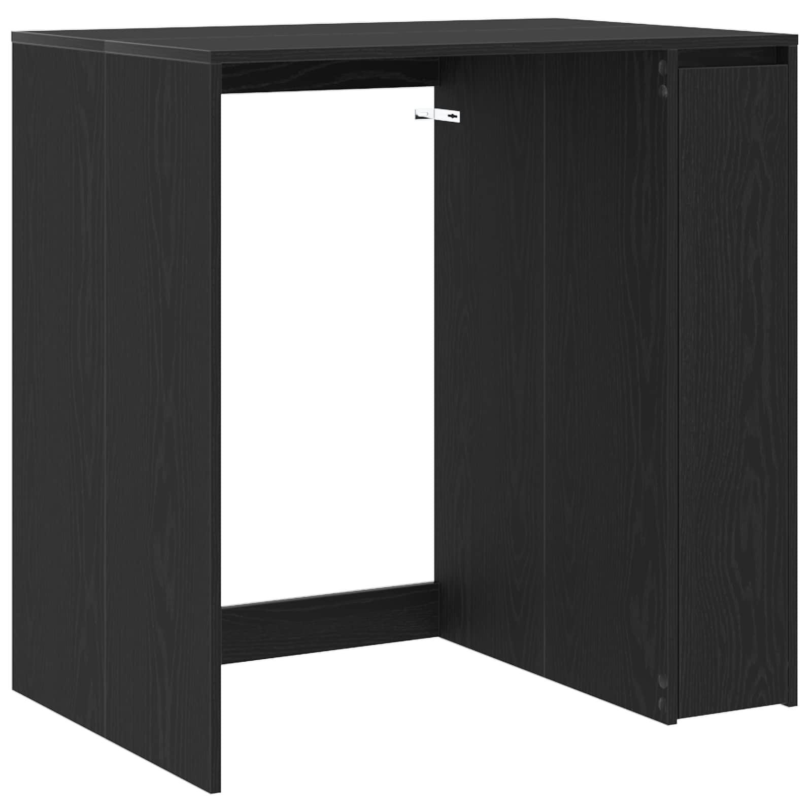 Wash Machine Cabinet Black Oak 87 X 60 X 89 Cm Engineered Wood Vidaxl