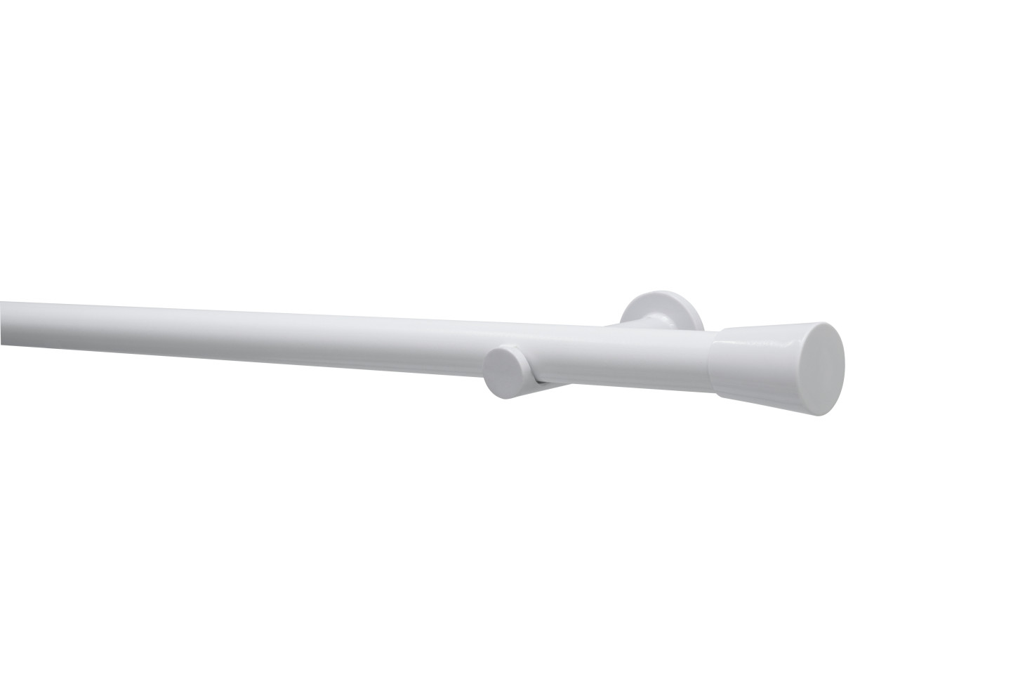 Gardinia Gardinenstangen-Set 1-Lauf Korfu Ø 28 Weiß 160 Cm Gardinenstange