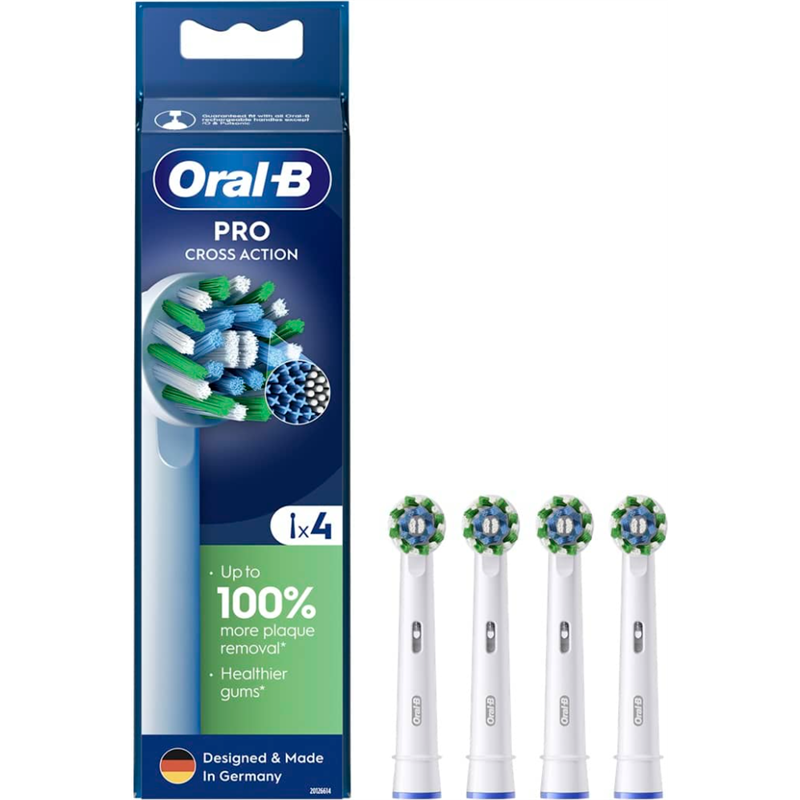 Oral-B Weiss Zahnbürstenkopf, Pro Cross Action (4X) - Bild 3