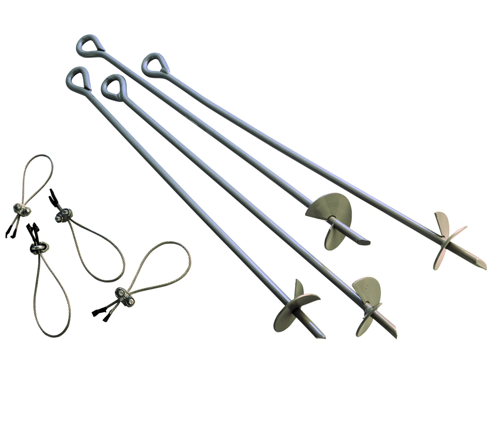Shelterlogic Hellgrau Bodenanker Silber (Silberfarben), B/H/T: 68,5Cm, Stahl, Bodenanker, Zubehör Für Zelte, 4 Sturmanker, Länge: 68,5 Cm - Image 4