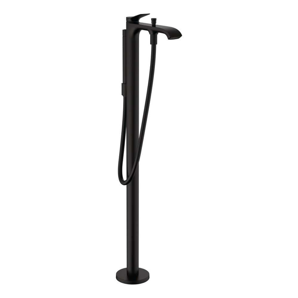 Hansgrohe Schwarz Vivenis - Badewannenarmatur, Bodenmontage, Mit Zubehör, Matt 75445670
