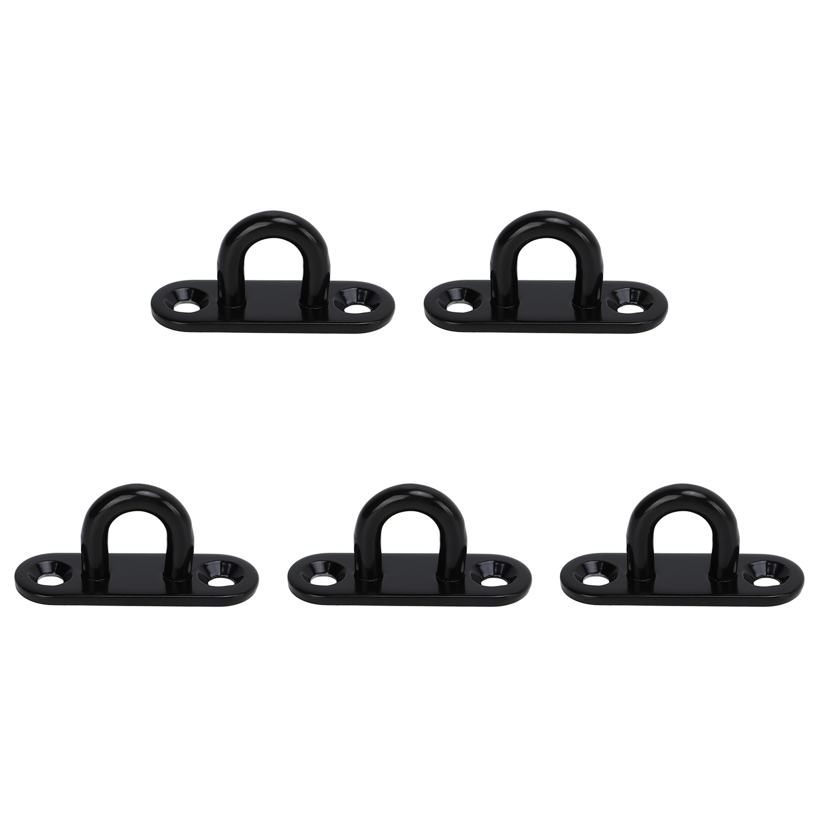 Crochet à œil ovale 5 mm en acier inoxydable 304, fixation plafond renforcée, lot de 5