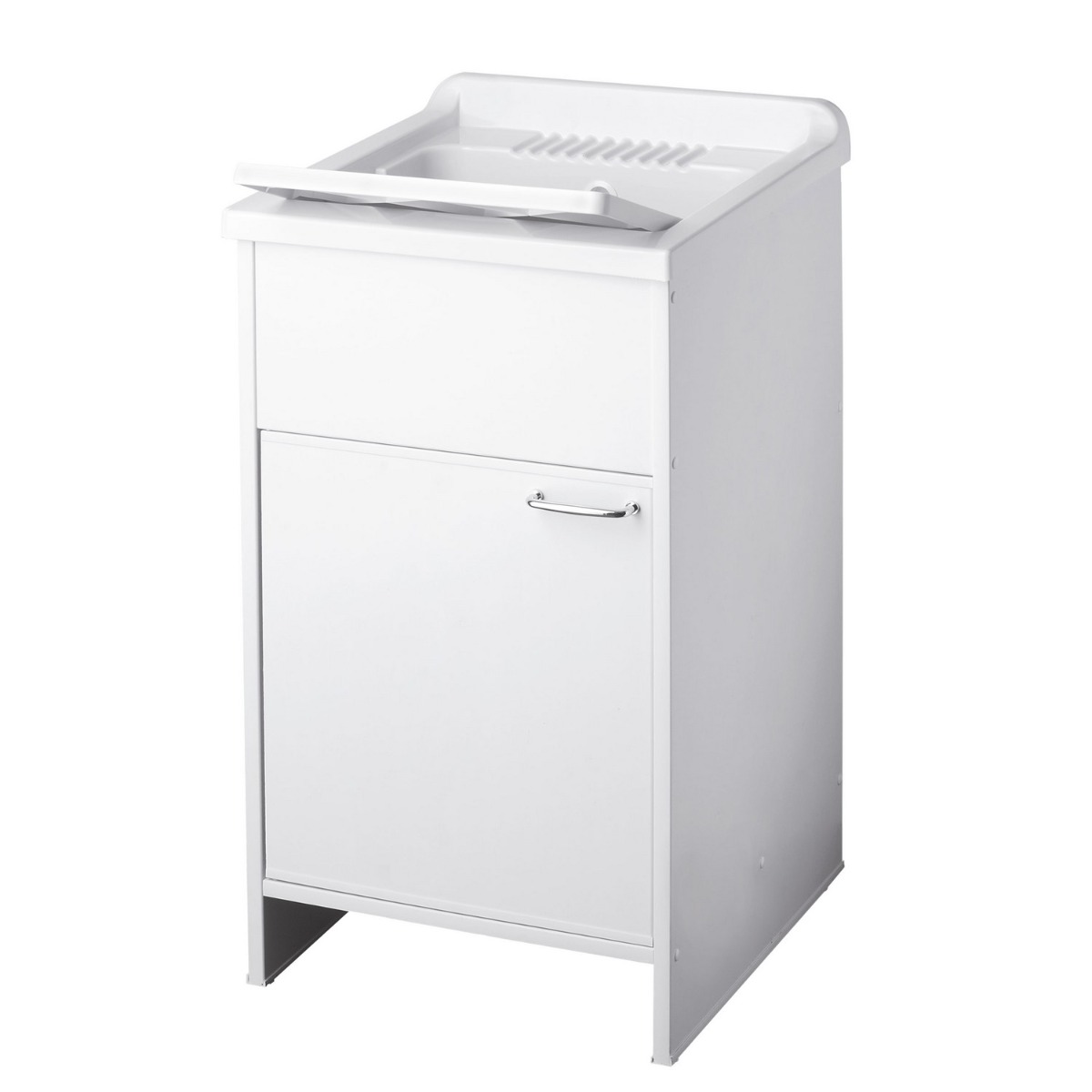 Negrari - Bac À Laver Avec Meuble En Pvc Blanc 45x50 Cm Mod. Garden