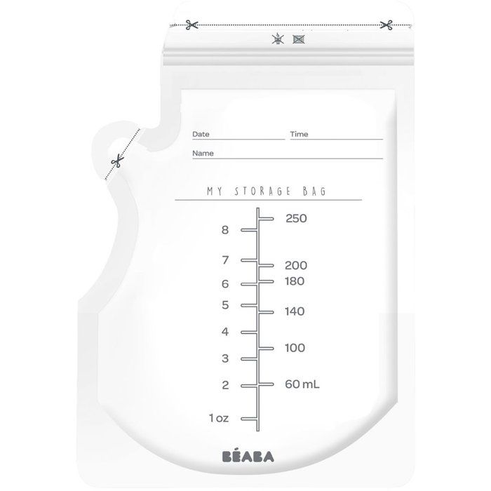 Beaba Unisex Baby Transparent 50Er-Pack Muttermilchbeutel 250Ml - Image 3