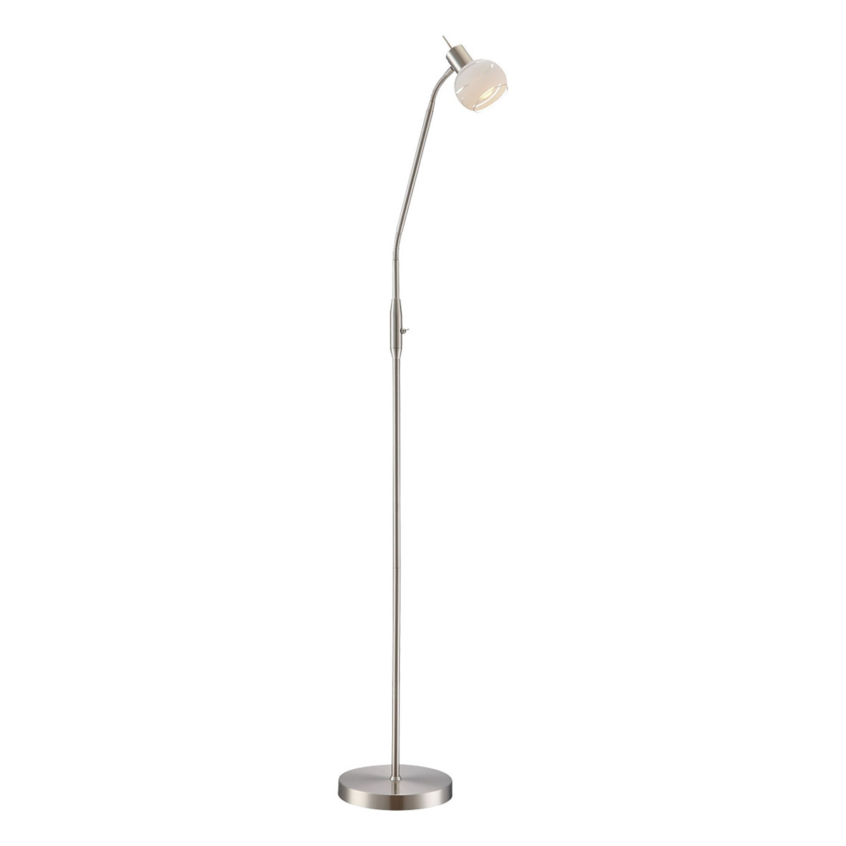 Globo Silber Stehlampe, Stehleuchte Elliott (400 Lm, E14) - Bild 4