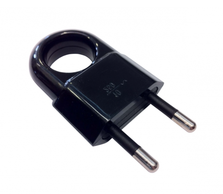 Oem Schwarz Flachstecker Mit Halterung B/U Euro 10A/250V D.3104c